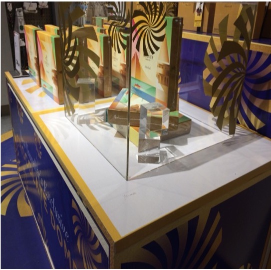 Product showcase area