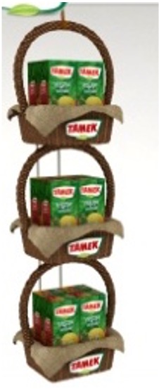 Counter display with product organizer