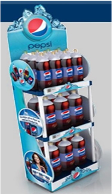 Floor-standing promotional unit