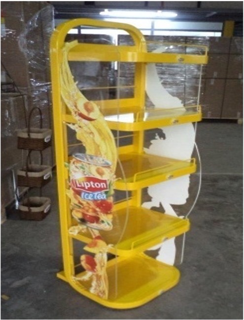 Branded cooler display