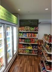 Convenience store entrance