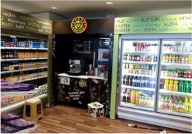 Shell totem signage installation