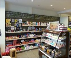Branded convenience store interior